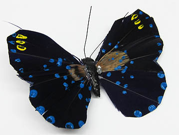 Schmetterling 70mm dunkelblau
